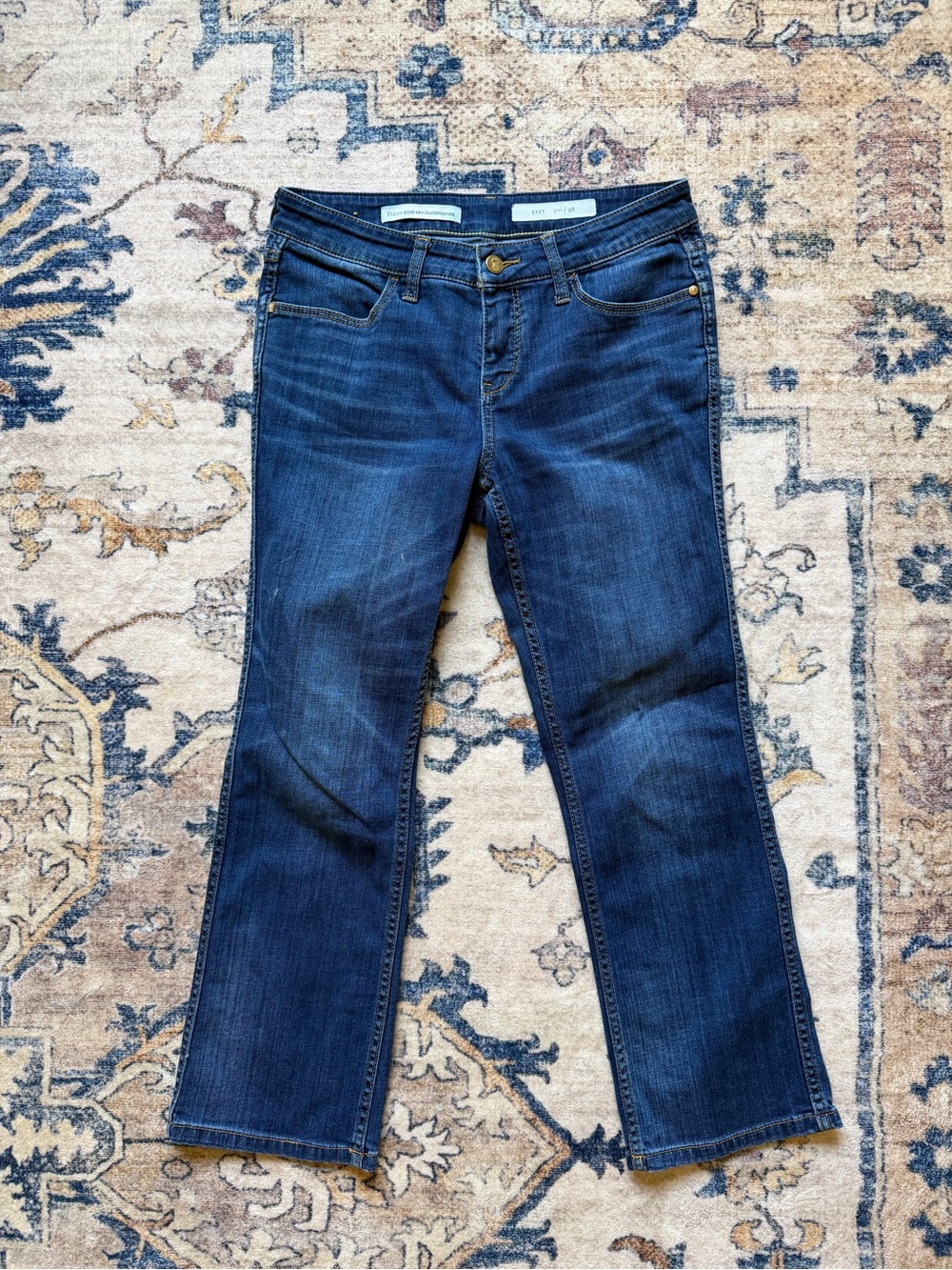 Pilcro and the Letterpress Dark Indigo Boot Cut Jeans